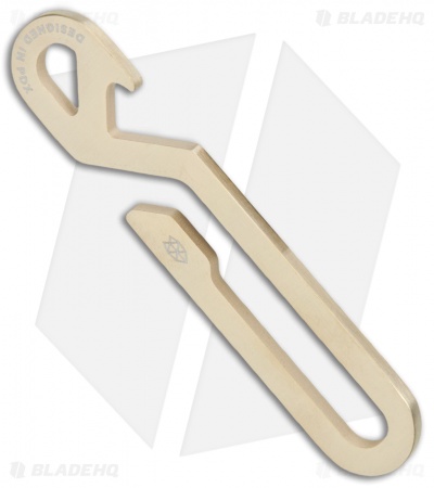 The James Brand The Hook Pocket Tool Keychain Bottle Opener - Light Gold