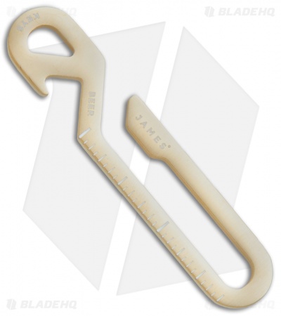 The James Brand The Hook Pocket Tool Keychain Bottle Opener - Light Gold