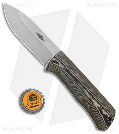 Jarosz Woodsman Fixed Blade Knife Richlite (3.75" Stonewash AEB-L)