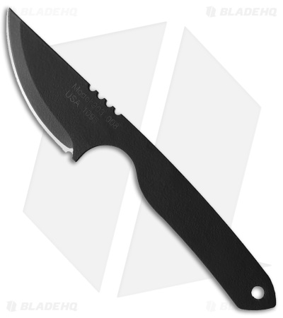 Jason Perry Blade Works The Little Neck Knife Fixed Blade Black (2.25" Black)