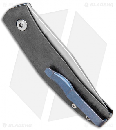 Jens Anso Knives Custom Casino Slip Joint Knife Zirconium (2.6" Satin) 