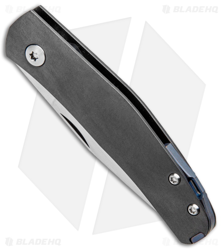 Jens Anso Knives Custom Casino Slip Joint Knife Zirconium (2.6" Satin) 