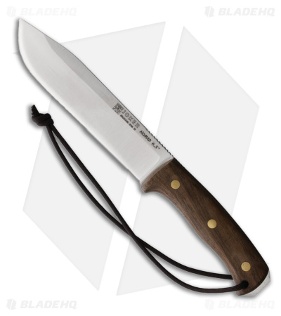 Joker Nomad Fixed Blade Knife Walnut Wood (6.5" Satin Bohler N695)