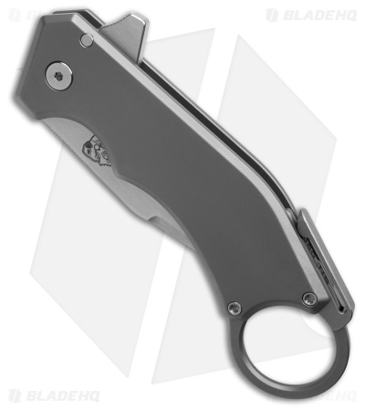Mechforce x Jon Graham Ringed Rhino Flipper Knife - Titanium