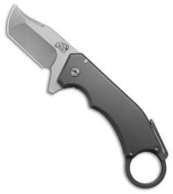 Mechforce x Jon Graham Ringed Rhino Flipper Knife - Titanium