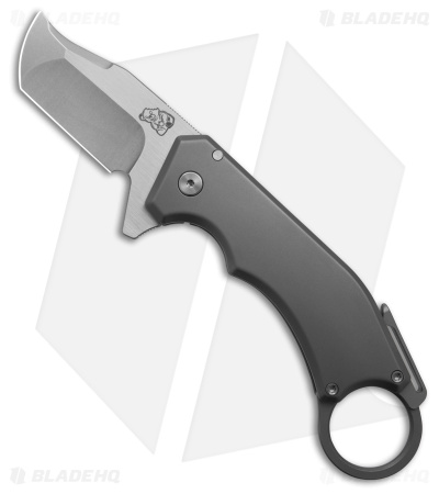Mechforce x Jon Graham Ringed Rhino Flipper Knife - Titanium