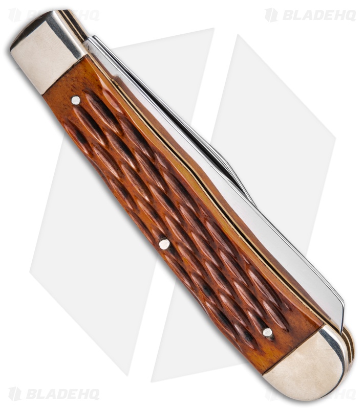 Boker H.J. Justin & Sons Trapper Knife 4" Jigged Bone
