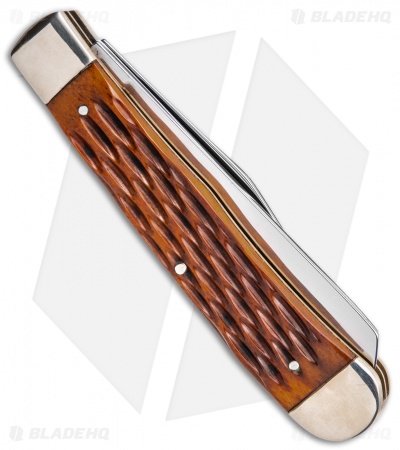 Boker H.J. Justin & Sons Trapper Knife 4" Jigged Bone