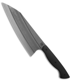 Lionhearted Bladeworks K Tip Chef Knife Black G-10 (7.25" Acid Wash)