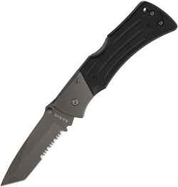 Ka-Bar G10 Mule Tanto Folding Knife (3.94" Gray Serr) 3065