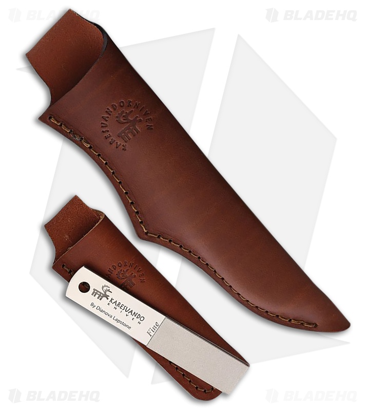 Karesuando Kniven Hunter 10 Dense Twist Birch/Reindeer Antler (4.00" Damascus)