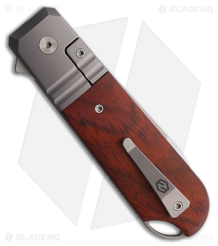 Karbon Knives Ahoy Frame Lock Knife Titanium/Ironwood (3.1" Satin)