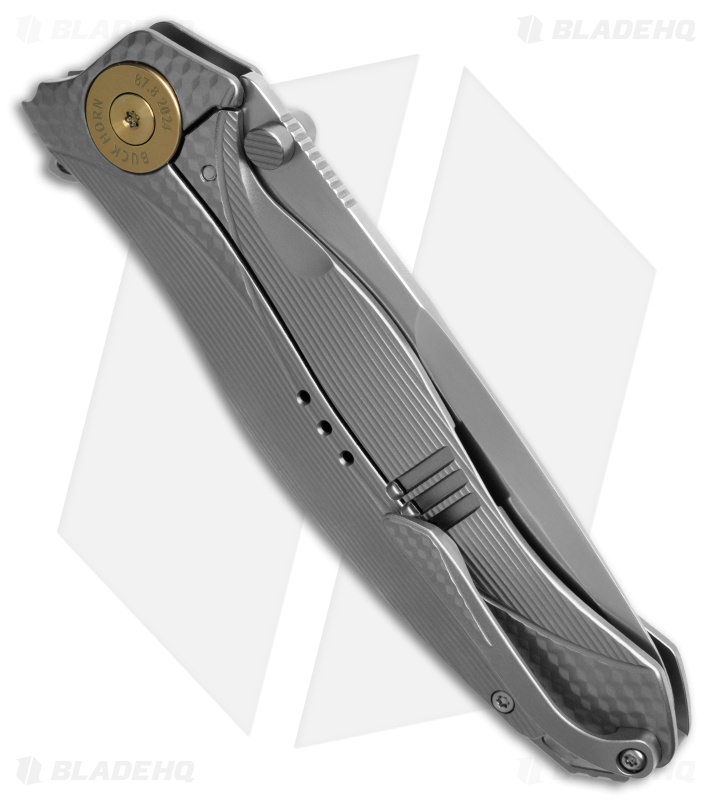 Karbon Knives Ken Onion Ketuo Buck Horn Frame Lock Knife Titanium(4" Bead Blast)