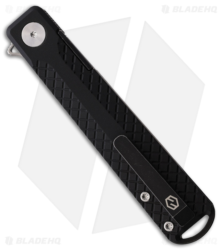 Karbon Knives Beatnik Liner Lock Knife Black Aluminum (3.25" Satin 14C28N)