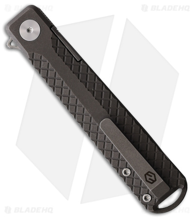 Karbon Knives Beatnik Liner Lock Knife Gray Titanium (3.25" Stonewash 20CV)