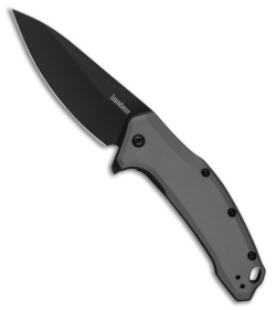 Kershaw Link MagnaCut Assisted Opening Knife Gray Aluminum (3.25&quot; Black Oxide) | 232761