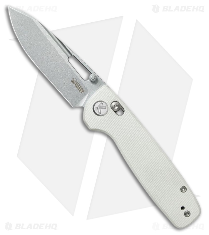 srl CUBE キューブ　ネイバーフッド Kubey Knives Bluff Crossbar Lock Knife White G-10 SW