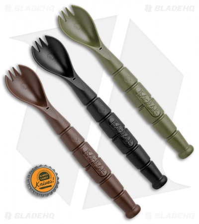 Ka-Bar Field Kit Spork/Knife 3 Pack (Black, Brown, OD Green)