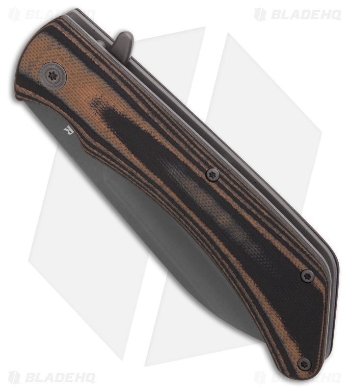 Ka-Bar Mark 98 Liner Lock Knife Black/Brown G-10 (3.5" Gray) 3066