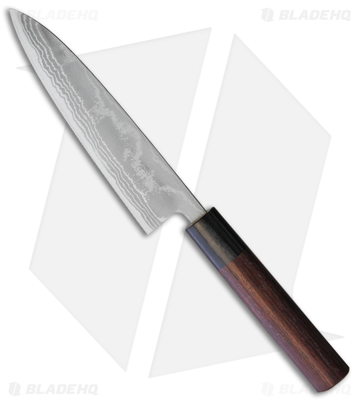 Kanetsune Petty Kitchen Knife Sandalwood (5.5" San Mai)  KC464
