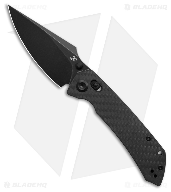 Kansept Fenrir Crossbar Lock Knife Twill Carbon Fiber