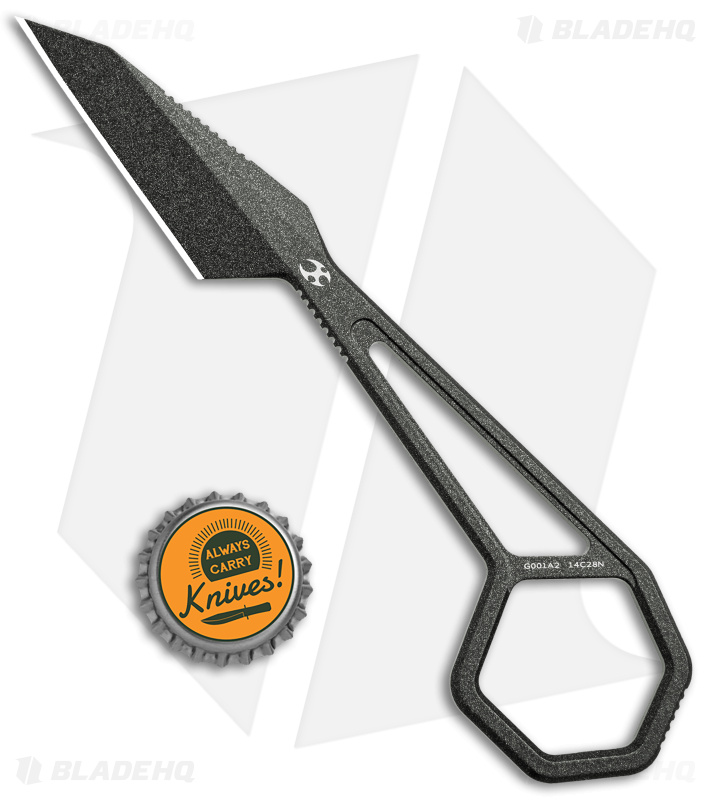 Kansept Ostap Hel HEX | Fixed Neck Knife | Dark Gray - Blade HQ