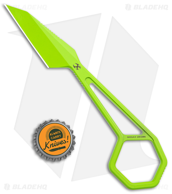Kansept Ostap Hel | HEX Fixed Neck Knife | Lime Green - Blade HQ