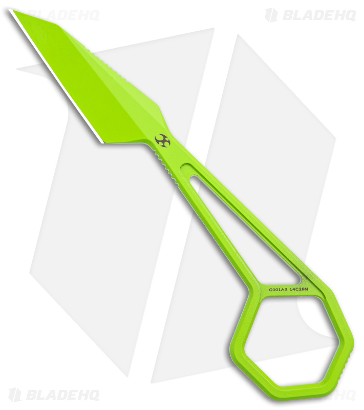 Kansept Ostap Hel | HEX Fixed Neck Knife | Lime Green - Blade HQ