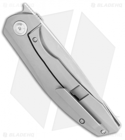 Kansept Knives Accipiter Frame Lock Knife Titanium/Green Micarta (3.5" SW)