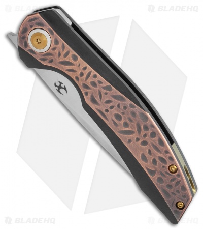 Kansept Knives Accipiter Frame Lock Knife Patina Copper (3.5" SW)