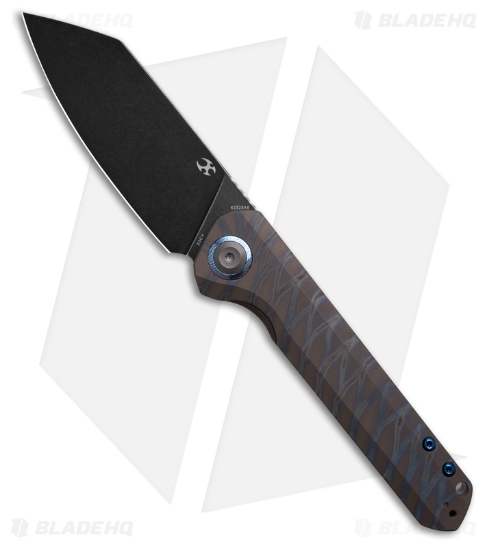 Kansept Knives Bulldozer Reverse Tanto Frame Lock Knife Tiger
