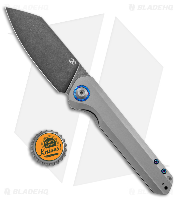 KBF - mie Kansept Knives Bulldozer Knife Ti | Black SW | Blade HQ