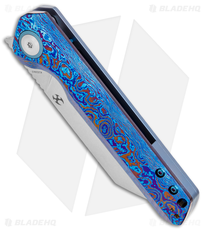 VERSACE クラフィックフリントサイトタイヒキニホトム Kansept Knives Bulldozer Knife Timascus | SW | Blade HQ