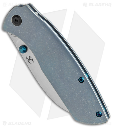 Kansept Knives Convict Frame Lock Knife Blue Titanium (3.3" SW) K1023B2