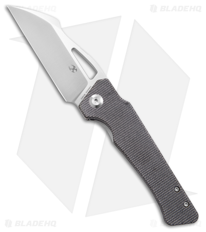 Kansept Knives Egress Liner Lock Knife Black Micarta (3.8" Satin) 