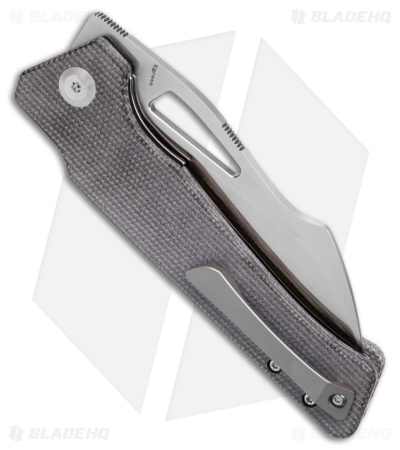 Kansept Knives Egress Liner Lock Knife Black Micarta (3.8" Satin) 