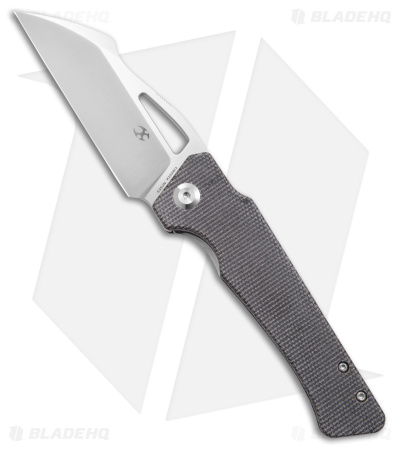 Kansept Knives Egress Liner Lock Knife Black Micarta (3.8" Satin) 