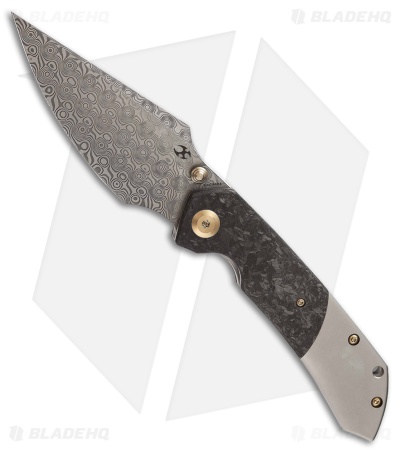 Kansept Fenrir Knife Carbon Fiber/Ti Damascus