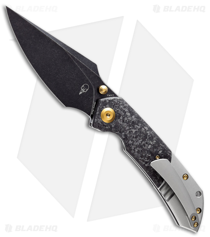 Kansept Fenrir Knife Carbon Fiber/Ti Black SW Left Hand