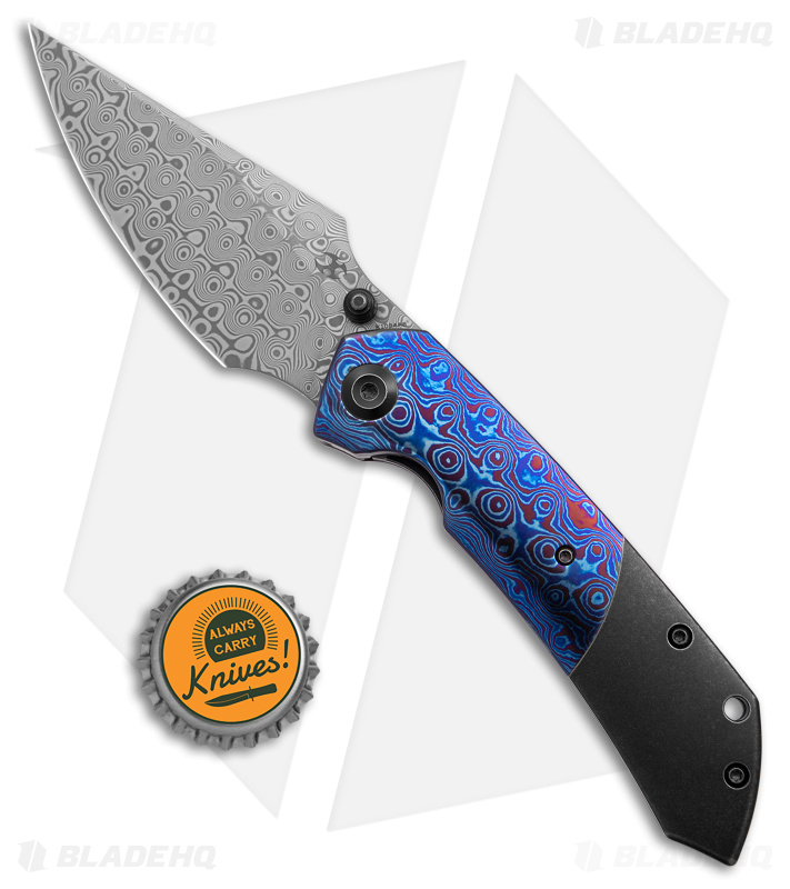 Kansept Knives Fenrir Knife Timascus + Damascus - Blade HQ