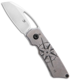 Kansept Knives Goblin Frame Lock Knife Bronze Ti Compass (2" SW)