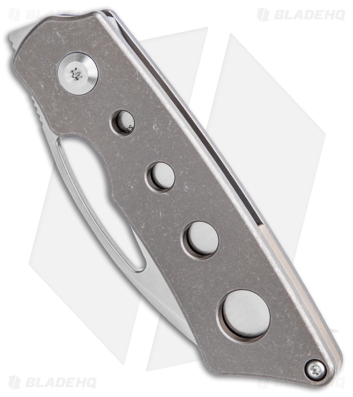 Kansept Knives Goblin Frame Lock Knife Hole Titanium (2" SW)
