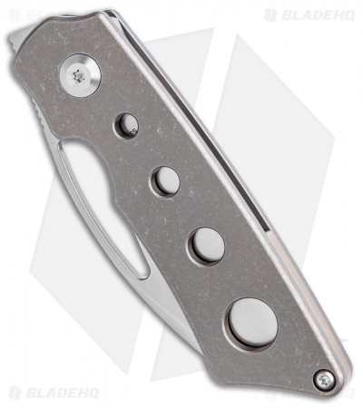 Kansept Knives Goblin Frame Lock Knife Hole Titanium (2" SW)