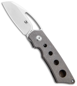 Kansept Knives Goblin Frame Lock Knife Hole Titanium (2" SW)