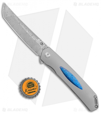 Kansept Knives Hazakura Liner Lock Knife Titanium/Timascus (3.5" Damascus)