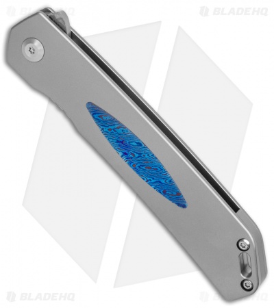 Kansept Knives Hazakura Liner Lock Knife Titanium/Timascus (3.5" Damascus)