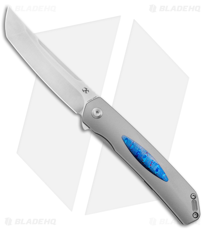 Kansept Knives Hazakura Liner Lock Knife Titanium/Timascus (3.5" Satin)
