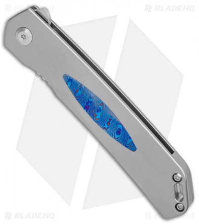 Kansept Knives Hazakura Liner Lock Knife Titanium/Timascus (3.5" Satin)