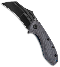 Kansept Knives KTC3 Hawkbill Liner Lock Knife Black Micarta (3" Black) T1031B1