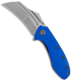 Kansept Knives KTC3 Hawkbill Liner Lock Knife Dark Blue G-10 (3" SW) T1031A3